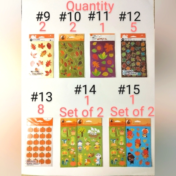 CREATE YOUR OWN FALL THANKSGIVING STICKER BUNDLE ( COLLECTION #5 ) - Picture 4 of 7